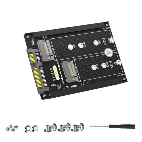 Azxcvbnm SATA3.0 Adapter 6GBPS SATA3.0 Adapter B+M Key SISTEN ZUSAMMENDE DEM 2 5 "SATA3.0 VERGRAUTER FÜR 2230 2242 2260 von Azxcvbnm
