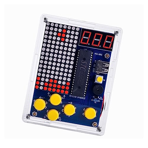 Azxcvbnm Spielkonsolen Mit 51 Einzelchip Mikrocomputer Teilen 51 MCU Mit Acrylgehäuse von Azxcvbnm
