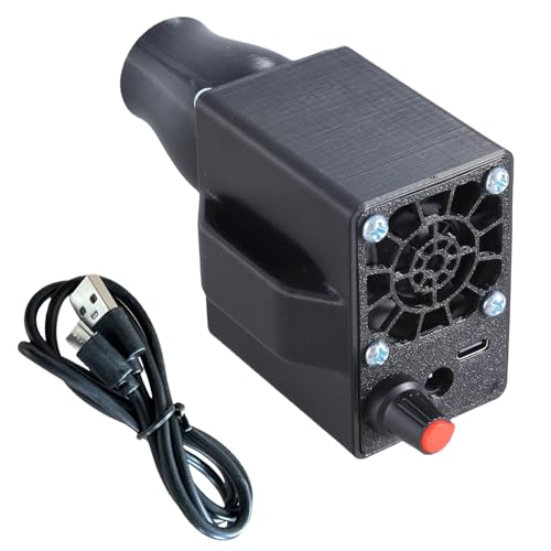 Kleiner 12 V elektrischer Grill-Gebläse mit variabler Geschwindigkeitsregler, Grill, Kochen, Ventilator, Luftgebläse für Camping von Azxcvbnm