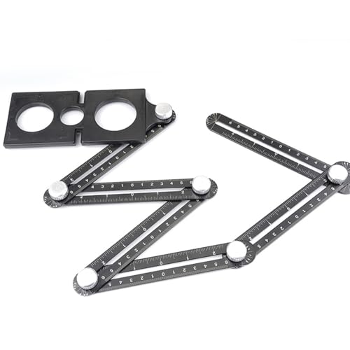 Multifunktions Konstruktionswinkel Lineal Aluminium Perforated Template Tool Fliesen Öffnungslokator Messung Lineal Aluminium Messvorrichtung Multifunktions Konstruktionswinkel Lineal Aluminium Perforated Template Tool Fliesen Öffnungslokator Messung Lineal Aluminium Messvorrichtung von Azxcvbnm