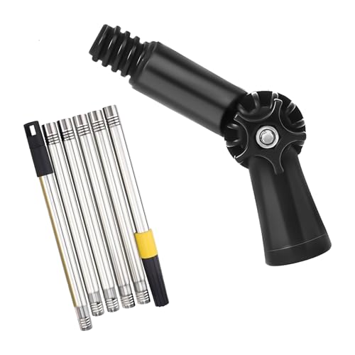 Professionelle Klassen Teleskopierreinigungsstangen Mit Verriegelungsmechanismus Rostfeste Aluminiumlegierungskonstruktion Zur Reinigung Verstärkter Entwässerungsrinnen Reinigungsstangen Set von Azxcvbnm