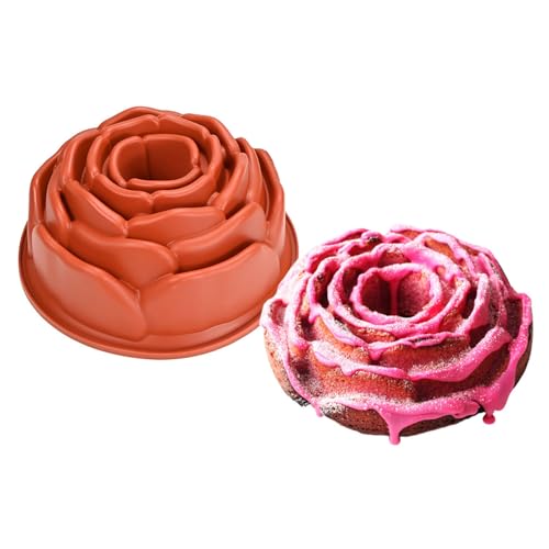 Rosenblütenform Mousses Kuchenform Schokolade Französisch Dessert Silikonform Nicht Stick Backware Gugelhupf Backpfanne Rosenblütenform Mousses Kuchenform Schokolade Französisch Dessert Silikonform Nicht Stick Backware Gugelhupf Backpfanne von Azxcvbnm
