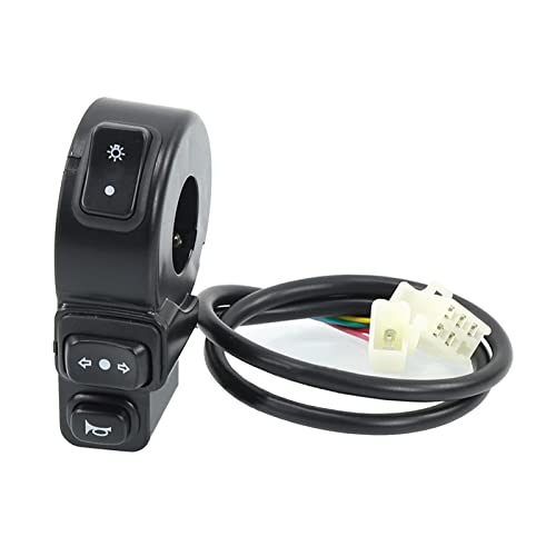 Verbesserter Motorradschalter Horn/Kopfleuchten Lenkerschalter Einfache Installation ABS Für Lenker ATV von Azxcvbnm