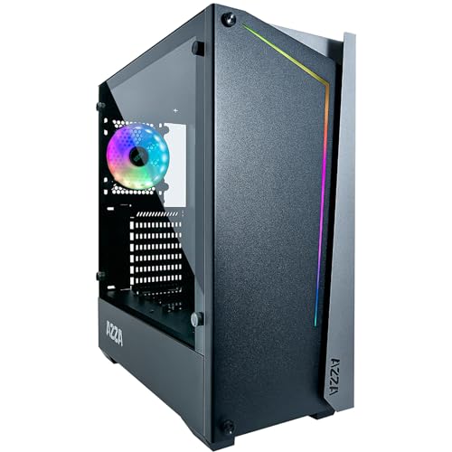 AZZA Apollo 430B-DF2 Tower-Gehäuse, schwarz/grau, Tempered Glass, ATX Mid-Tower AZZA Apollo 430B-DF2 Tower-Gehäuse, schwarz/grau, Tempered Glass, ATX Mid-Tower von Azza