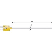 B + B Thermo-Technik K625 0150-10 Tauchfühler -200 bis +800 °C Fühler-Typ K von B+B THERMO-TECHNIK