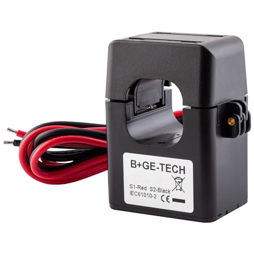 Stromwandler [SCT-Serie] – Split-Core Stromsensor für präzise Lastmessung – Klappwandler für Stromzähler & PV-Wechselrichter – Effiziente Leistungsmessung & einfache Installation (SCT-T24 100/5A) von B+G E-Tech