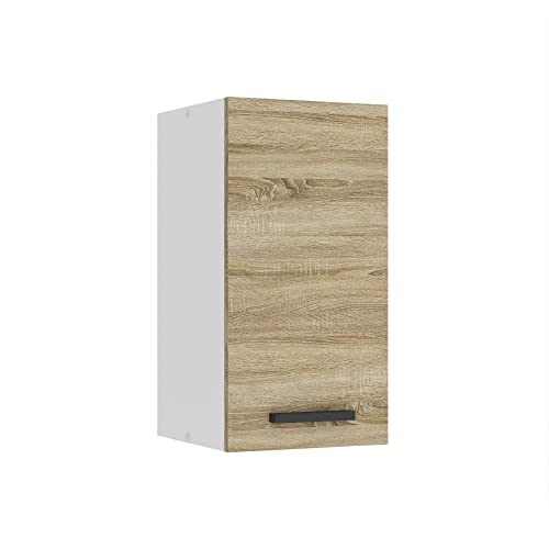 Belini Hängeschrank Küche, Küchenschränke SG. Breite 30 cm. Oberschrank mit 1 Tür, Küchenhängeschränke, Wandschrank Hängend, Sonoma-Eiche von B BELINI GROUP