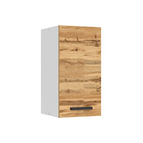 Belini Hängeschrank Küche, Küchenschränke SG. Breite 30 cm. Oberschrank mit 1 Tür, Küchenhängeschränke, Wandschrank Hängend, Wotan-Eiche von B BELINI GROUP