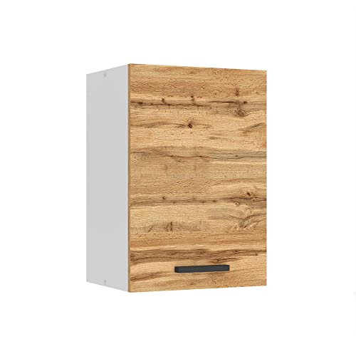 Belini Hängeschrank Küche, Küchenschränke SG. Breite 40 cm. Oberschrank mit 1 Tür, Küchenhängeschränke, Wandschrank Hängend, Wotan-Eiche von B BELINI GROUP