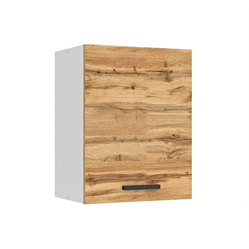 Belini Hängeschrank Küche, Küchenschränke SG. Breite 45 cm. Oberschrank mit 1 Tür, Küchenhängeschränke, Wandschrank Hängend, Wotan-Eiche von B BELINI GROUP