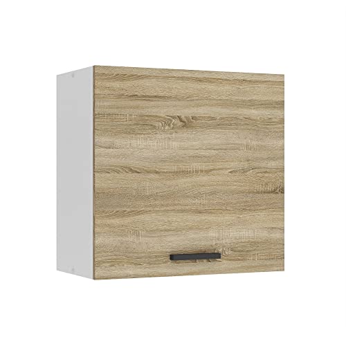 Belini Hängeschrank Küche, Küchenschränke SG. Breite 60 cm. Oberschrank mit 1 Tür, Küchenhängeschränke, Wandschrank Hängend, Sonoma-Eiche von B BELINI GROUP