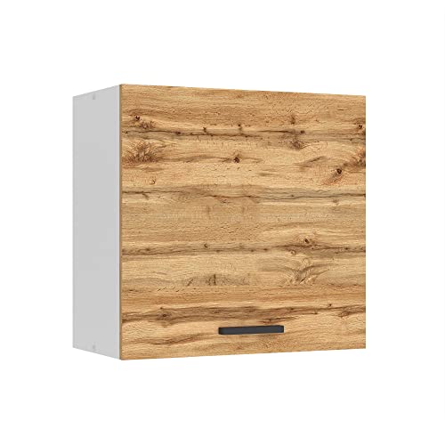 Belini Hängeschrank Küche, Küchenschränke SG. Breite 60 cm. Oberschrank mit 1 Tür, Küchenhängeschränke, Wandschrank Hängend, Wotan-Eiche von B BELINI GROUP