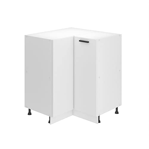 Belini Unterschrank Küche, Küchenunterschrank 90 cm Breite. SNP Küchenunterschrank ohne Arbeitsplatte. Eckschrank Küche mit 1 Tür, Weiß matt Belini Unterschrank Küche, Küchenunterschrank 90 cm Breite. SNP Küchenunterschrank ohne Arbeitsplatte. Eckschrank Küche mit 1 Tür, Weiß matt von B BELINI GROUP