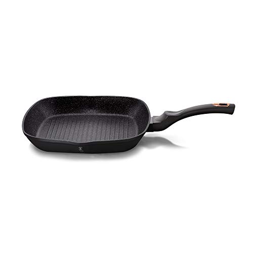 Berlinger Haus Robuste Grillpfanne mit Schutz, ergonomischer Soft-Touch-Griff, Turbo-Induktionsbasis, elegantes Design, umweltfreundlich und PFOA-, blei- und kadmiumfrei, 27,9 cm von Berlinger Haus