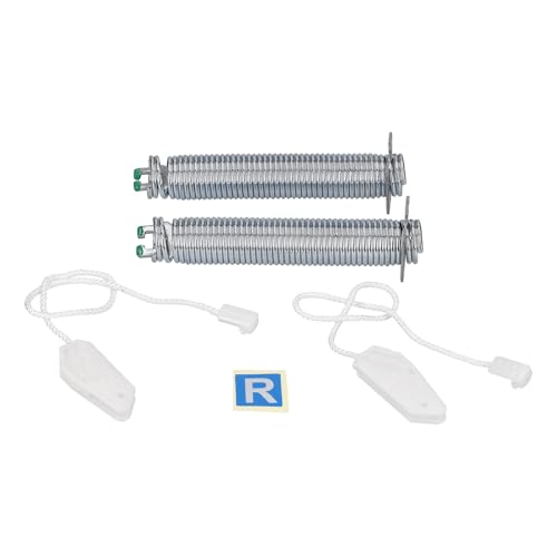 BLUPARTS - KOMPATIBEL 10107366 Türscharnierfeder Set Farbcode grün mit Seilzügen passend für SIEMENS 00754870 BLUPARTS in Geschirrspüler von B BLUPARTS