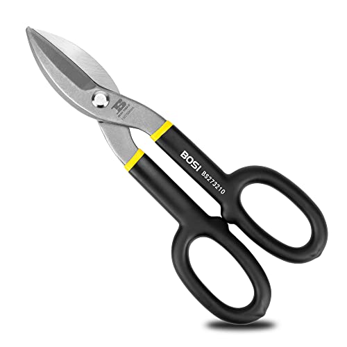 B BOSI TOOLS 25,4 cm gerade Muster-Blechschere, Metallschneider, hochfester, geschmiedeter und wärmebehandelter Karbonstahl mit bequemem, schwarzem Gummigriff B BOSI TOOLS 25,4 cm gerade Muster-Blechschere, Metallschneider, hochfester, geschmiedeter und wärmebehandelter Karbonstahl mit bequemem, schwarzem Gummigriff von B BOSI TOOLS