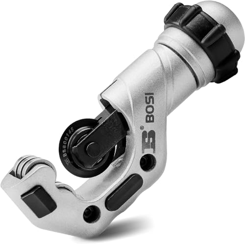 B BOSI TOOLS Rohrschneider, 0,5 cm bis 3,2 cm Außendurchmesser, robuster Rohrschneider aus Aluminium, Kupfer, PVC, dünnes Edelstahlrohr von B BOSI TOOLS
