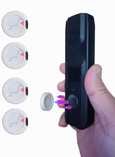B BachVibes Set mit magnetischen Halterungen für Fernbedienung, Telefon, Router, Steckdosenleisten und Organizer für TV-Fernbedienungen, ohne Bohren (weiße Magnete, 4) von B BachVibes