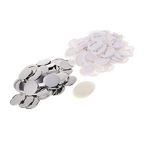 B Baosity 100 Stück 58 mm Buttonrohlinge Pin Badge Button Nadel-Pin Buttons für Button Maker von B Baosity