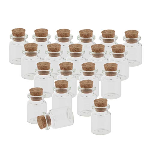 B Baosity 20 Stück 5ml Mini Glasfläschchen mit Korkverschluss/kleine Glasflaschen/Mini Flasche/Mini Fläschchen mit Korken B Baosity 20 Stück 5ml Mini Glasfläschchen mit Korkverschluss/kleine Glasflaschen/Mini Flasche/Mini Fläschchen mit Korken von B Baosity