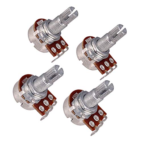 B Baosity 4 Stück Audio 500K Ohm Audio Töpfe Potentiometer für E-Gitarren Bass von B Baosity