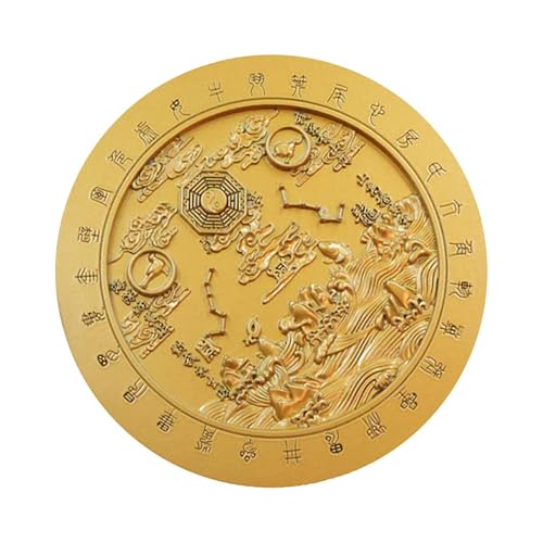 B Baosity Bagua Spiegel Statue aus Hochwertiger Legierung mit Chinesischem Feng Shui Bagua Spiegel Ornament Klassische Staue Skulptur Und Traditioneller, Kein Ständer B Baosity Bagua Spiegel Statue aus Hochwertiger Legierung mit Chinesischem Feng Shui Bagua Spiegel Ornament Klassische Staue Skulptur Und Traditioneller, Kein Ständer von B Baosity