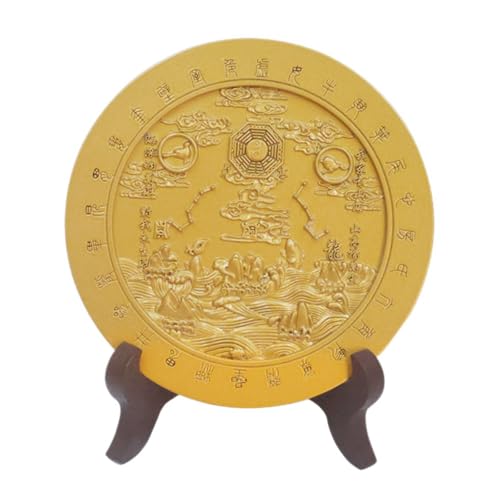 B Baosity Bagua Spiegel Statue aus Hochwertiger Legierung mit Chinesischem Feng Shui Bagua Spiegel Ornament Klassische Staue Skulptur Und Traditioneller, mit Ständer B Baosity Bagua Spiegel Statue aus Hochwertiger Legierung mit Chinesischem Feng Shui Bagua Spiegel Ornament Klassische Staue Skulptur Und Traditioneller, mit Ständer von B Baosity