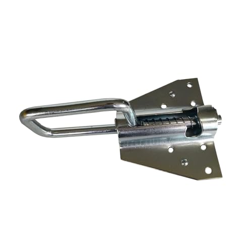 B Baosity Garage Türschloss mit Stabilem Schiebeschloss Vielseitiges Garagentor Verriegelungssystem Manuelle Schiebesicherung Aus Verzinktem Eisen für Betriebe, 22cmx13.5cm von B Baosity