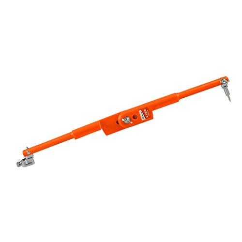 B Baosity Präzision Anreißzirkel Bogenzirkel Stechzirkel für Holzbearbeitung - Orange, PP-Kunststoff und Kohlenstoffstahl, ca. 40 x 150 cm von B Baosity