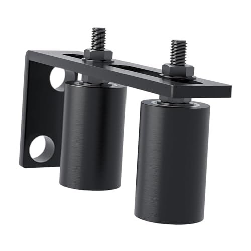 B Baosity Slide Gate Rollers Nylon Schiebetor Rollen Stabile Halterung Zubehör Montage Verschleißarm für Außentore Balkon Zaun Garten 14.7cmx, Schwarz von B Baosity