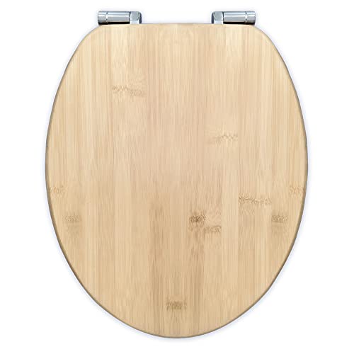Bath4U Bambus Toilettendeckel | mit Absenkautomatik | Nachhaltige Klobrille | aus hochwertigem Bambus-Holz für maximalen Komfort | Stabil und belastbar bis 150 kg von B Bath4U