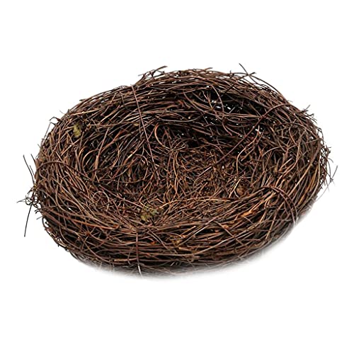 Blesiya Nest Rattannest Osternest Osterdeko Tischdeko Ostern, 15 cm von B Blesiya