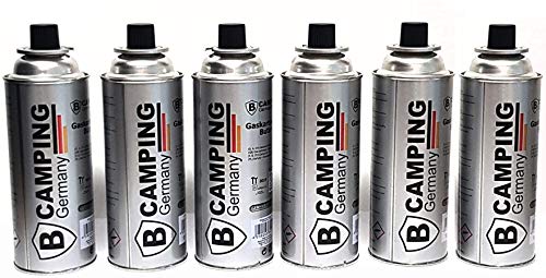 B Camping Germany Gaspatronen x6 Stück, Flüssiggas, PORTABLE_STOVE, Stövchen B Camping Germany Gaspatronen x6 Stück, Flüssiggas, PORTABLE_STOVE, Stövchen von B Camping Germany