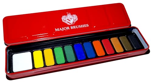 Major Brushes Watercolour Paint Tin by Major Brushes von Major Brushes