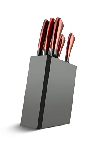 Edenberg EB-936, ein 6-teiliges Messer in einem flexiblen Block aus hochwertigem, extrem hartem Kohlenstoffstahl, der sehr langsam stumpf wird. von B EDENBERG Decorate Your Kitchen