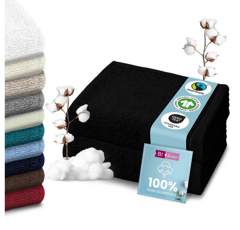 B!HOME Handtücher Set Saunatücher, Duschtücher, Gästehandtücher 100% Baumwolle, (Spar-Set, 2-St), flauschig saugfähig Frottee weich von B!HOME