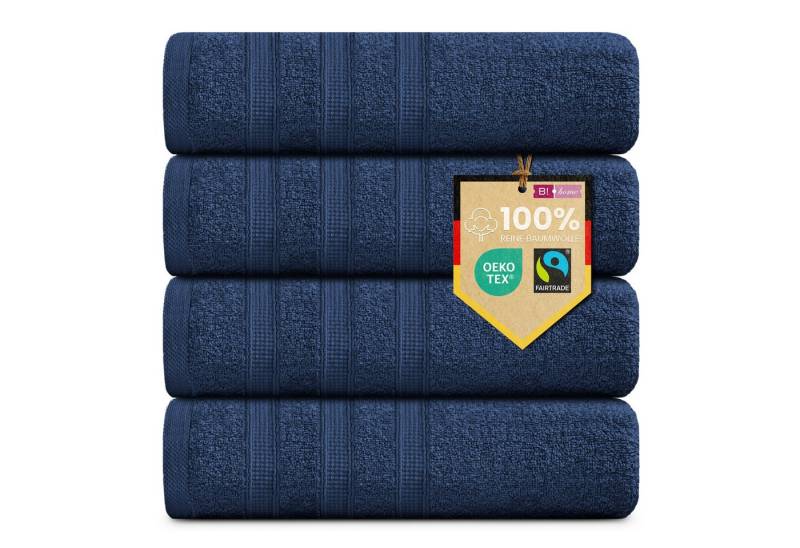 B!HOME Handtücher Set Saunatücher, Duschtücher, Gästehandtücher 100% Baumwolle, (Spar-Set, 4-St), flauschig saugfähig Frottee weich von B!HOME