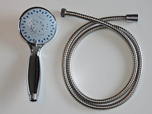 XXL Duschbrause - Set Dusche Handbrause mit verschiedenen Strahlarten und Halterung Brauseschlauch Basic von B Home