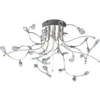 HELL Crystal LED Deckenleuchte, Ø: 54 cm Chrom von HELL