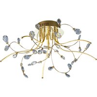 HELL Crystal LED Deckenleuchte, Ø: 54 cm Messing blank von HELL
