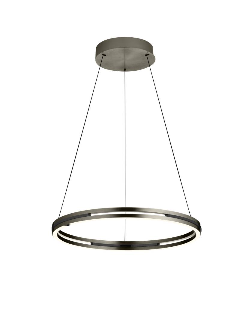 B-Leuchten LED-Pendelleuchte  Durchmesser ca. 60cm, Höhe ca. 180cm in Bronze eloxiert von B-Leuchten