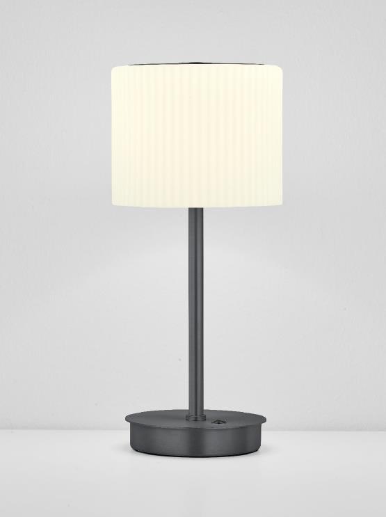 B-Leuchten LED-Tischleuchte ELLI in anthrazit matt eloxiert von B-Leuchten