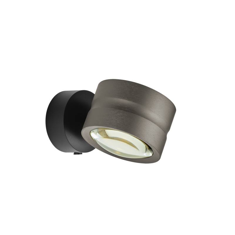 B-Leuchten LED-Wandleuchte  ca. B11 H9 T17 cm in Bronze eloxiert von B-Leuchten