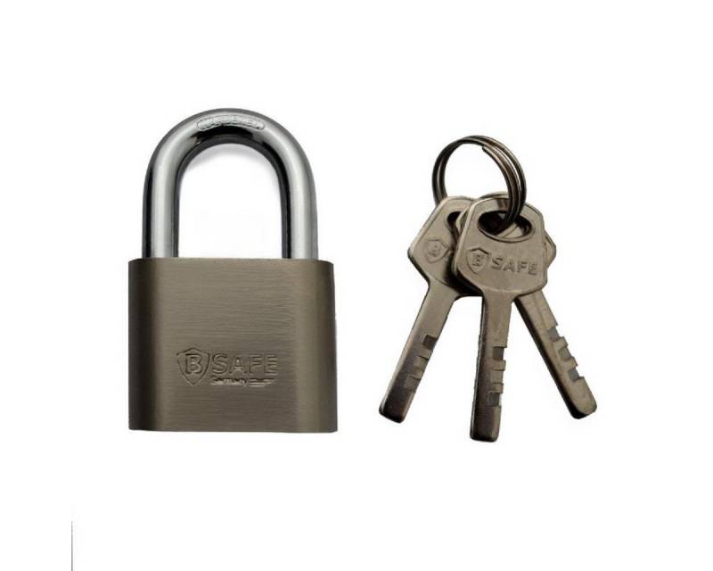 B-SAFE Vorhängeschloss Vorhängeschloss Schloss Hängeschloss - Hochwertiges Schloss, (2-tlg) von B-SAFE