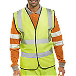 B Seen Weste Hi-Vis Polyester 3XL Gelb WCENGXXXL von B Seen