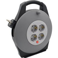 Outdoor Kabeltrommel 10m – Robuste Kabelrolle mit Schuko-Stecker & Thermoschutz - B-tech von B-TECH