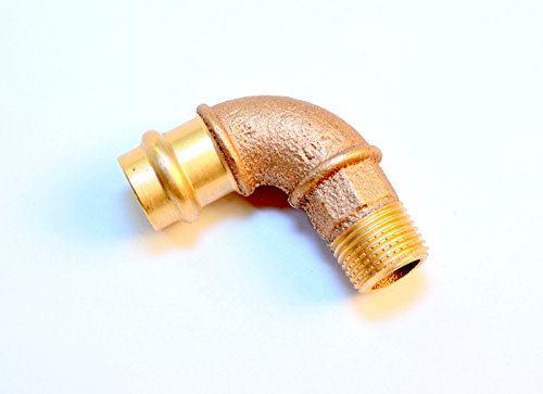 Rotguß Pressfitting Bogen mit Außengewinde 15 x 1/2" von B teurobrecher