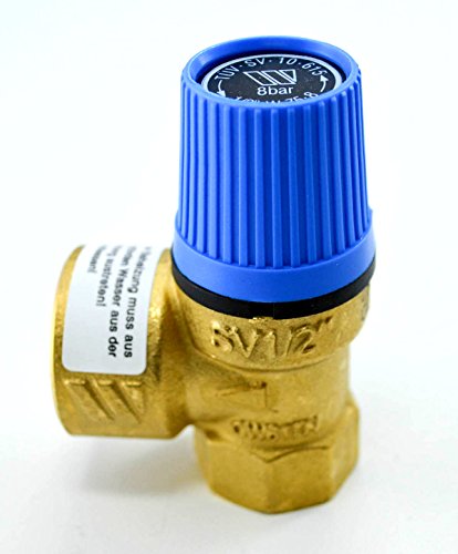 Sicherheitsventil für Wasser blau SVW 1/2" 8,0 bar von B teurobrecher