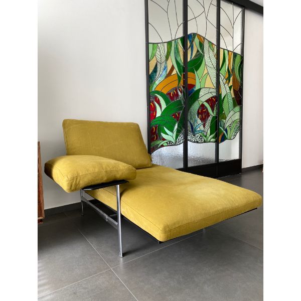 Chaise Longue Diesis aus grünem Leder von Antonio Citterio & Paolo Nava (90er Jahre), B&B Italia von B&B Italia