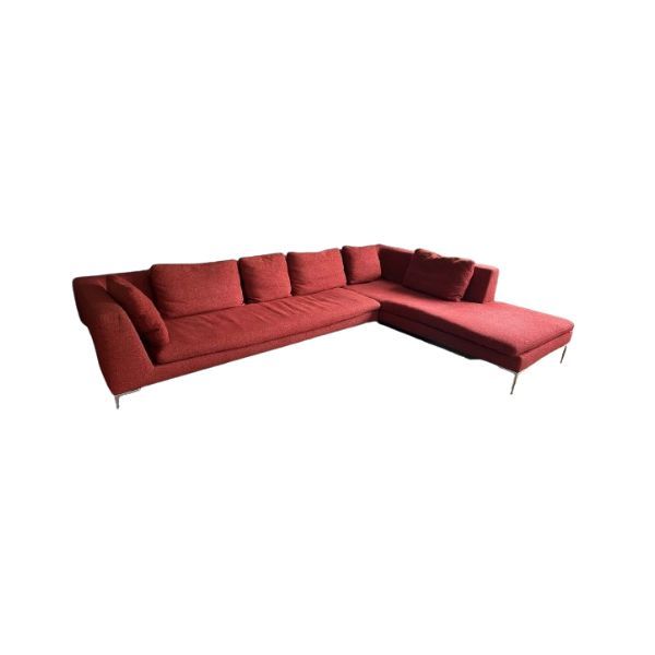 Charles Sofa Stoff (rot), B&B Italia von B&B Italia